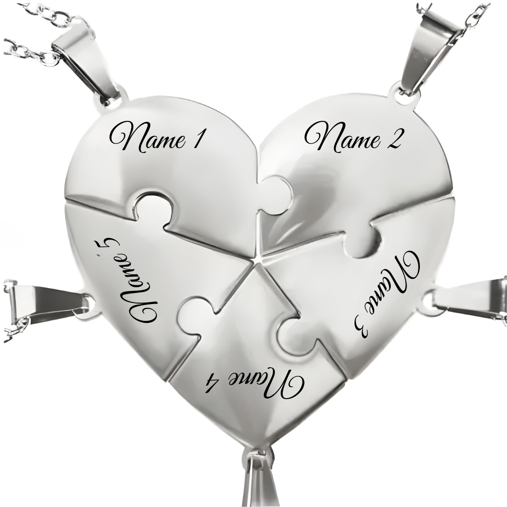 Union™ - Personalisierte Familien-Puzzle-Halskette