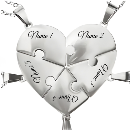 Union™ - Personalisierte Familien-Puzzle-Halskette