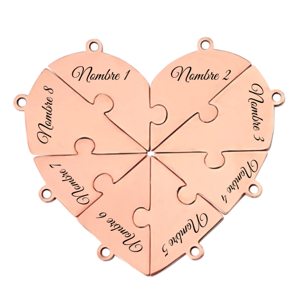 Union™ - Personalized Family Puzzle Keychain