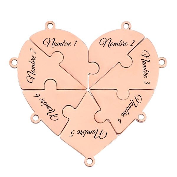 Union™ - Personalized Family Puzzle Keychain