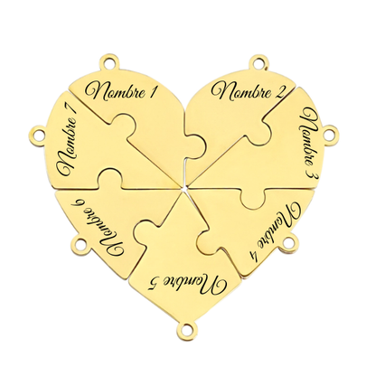 Union™ - Personalized Family Puzzle Keychain
