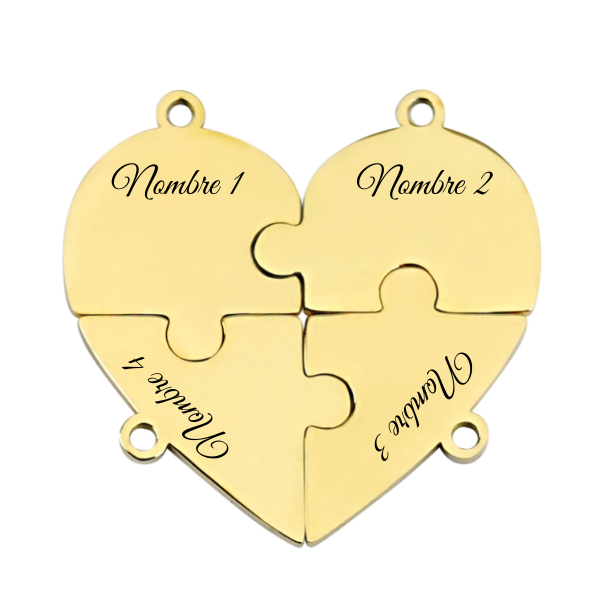 Union™ - Personalized Family Puzzle Keychain