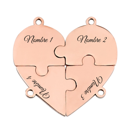 Union™ - Personalized Family Puzzle Keychain