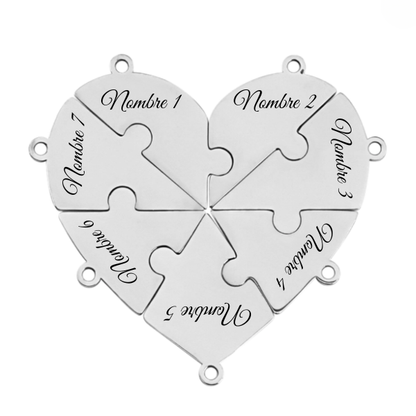 Union™ - Personalized Family Puzzle Keychain