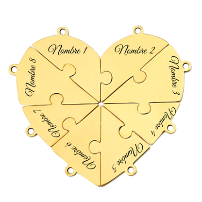 Union™ - Personalized Family Puzzle Keychain