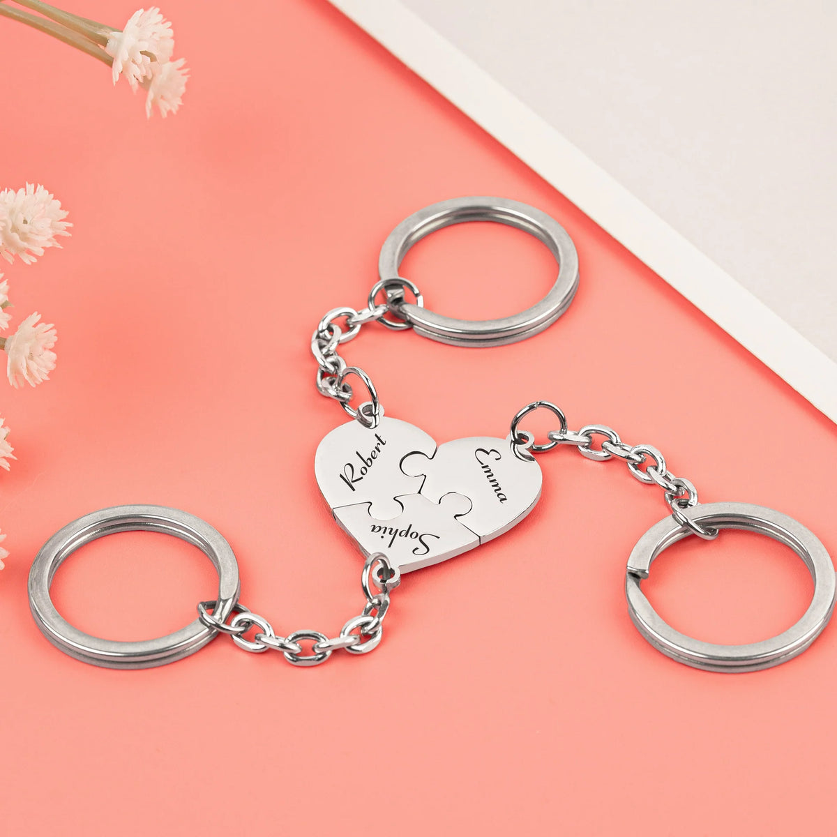 Union™ - Personalized Family Puzzle Keychain