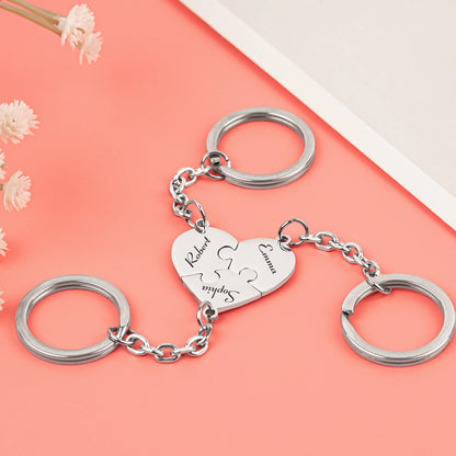 Union™ - Personalized Family Puzzle Keychain