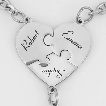 Union™ - Personalized Family Puzzle Keychain
