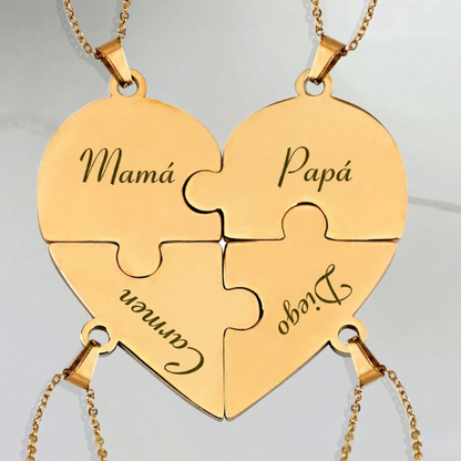 Union™ - Personalized Family Puzzle Necklace