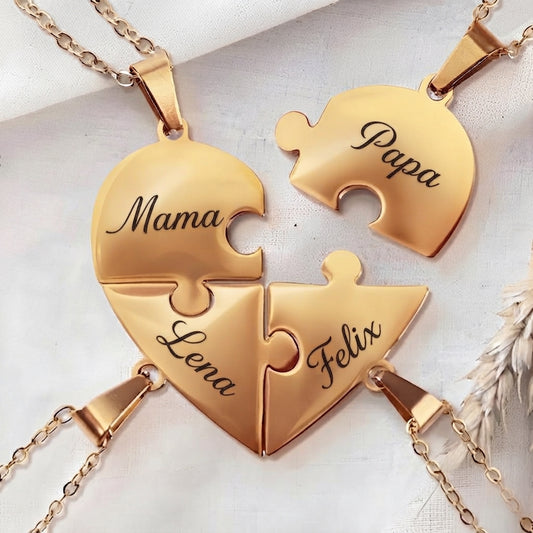 Union™ - Personalisierte Familien-Puzzle-Halskette