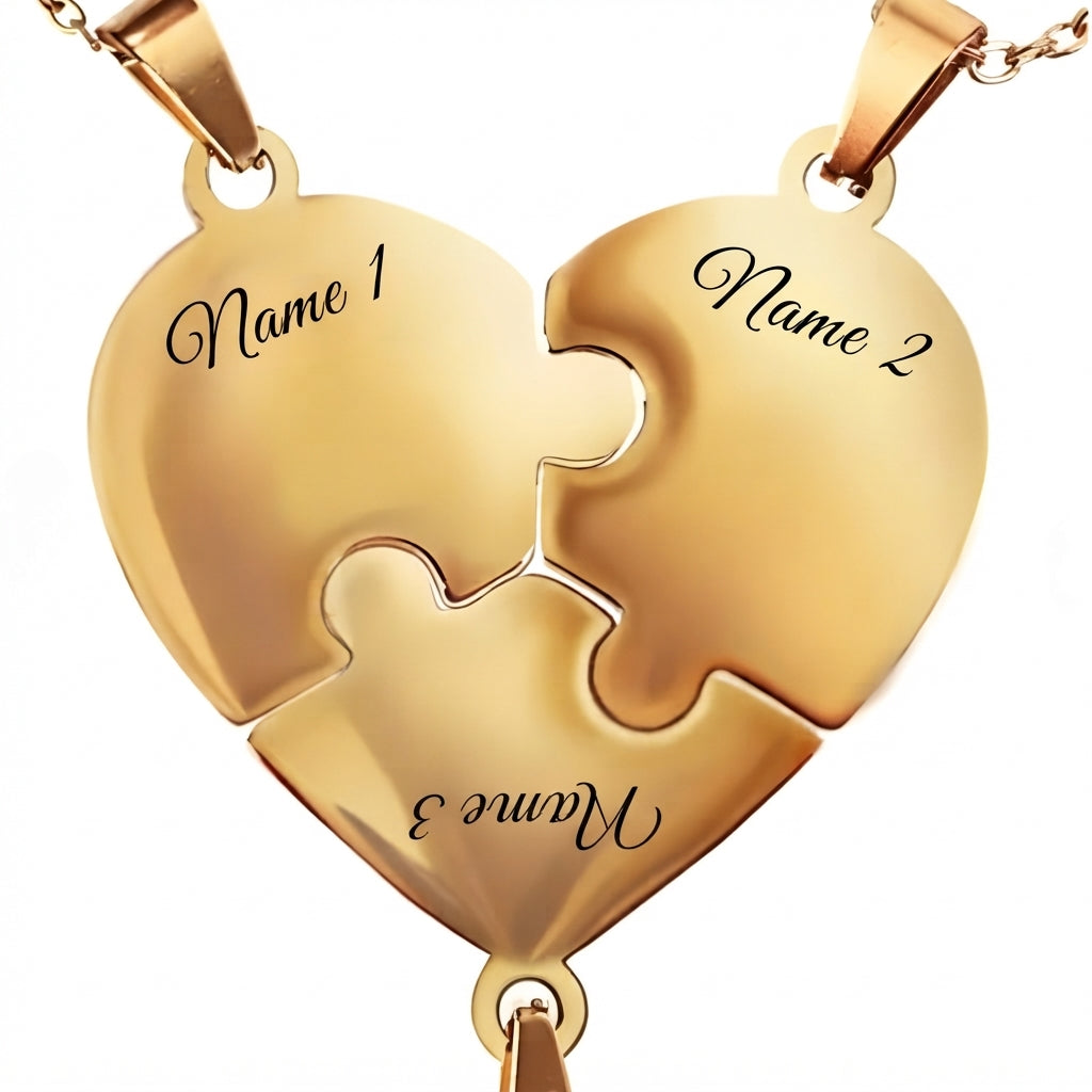 Union™ - Personalisierte Familien-Puzzle-Halskette
