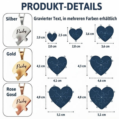 Union™ - Personalisierte Familien-Puzzle-Halskette