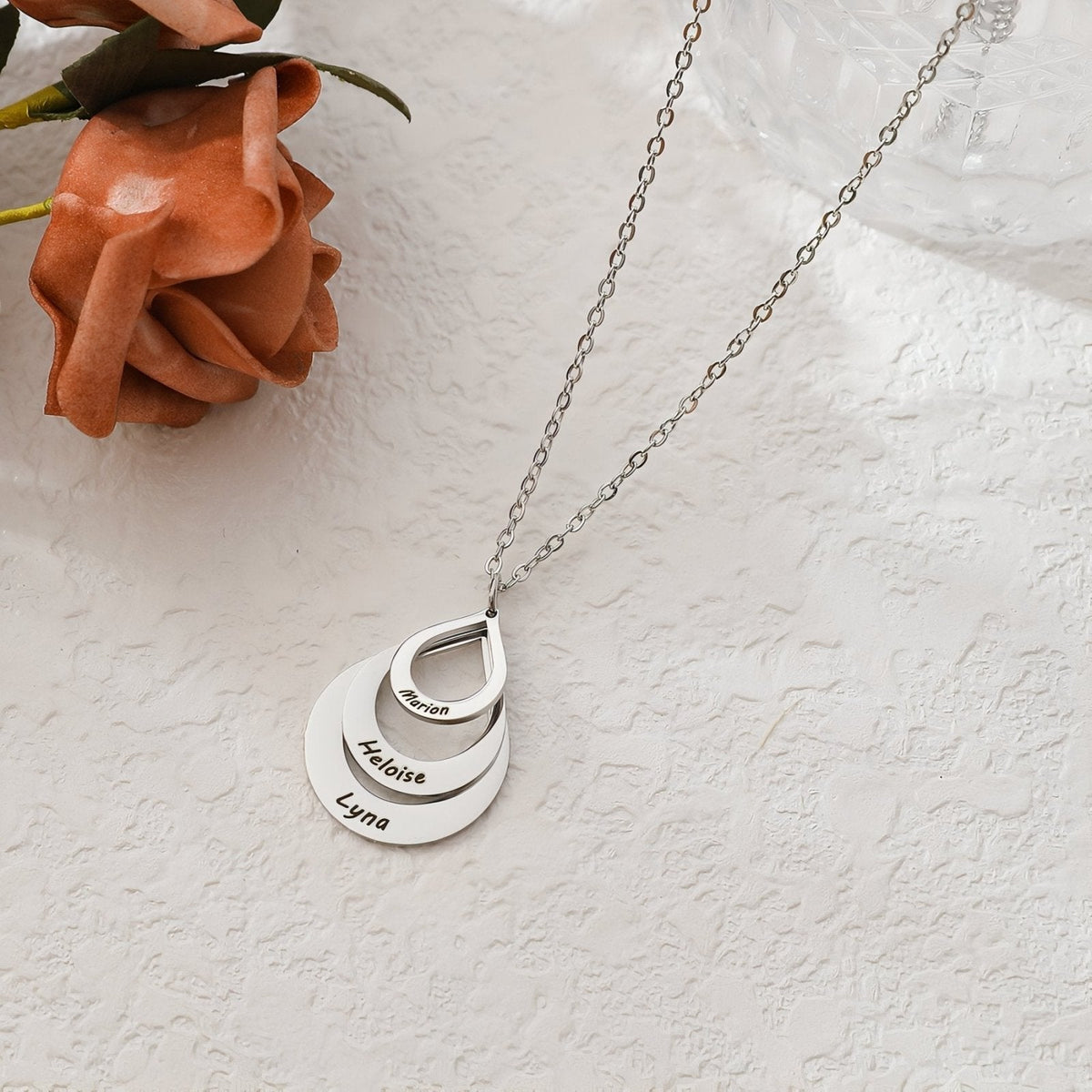 Eternal Drops™ - Stainless Steel Teardrop Pendant