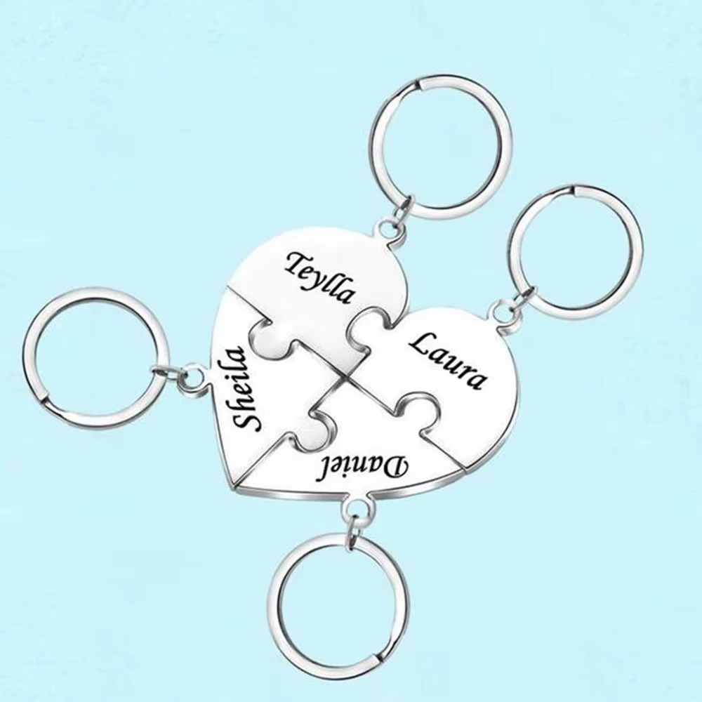 Union™ - Personalized Family Puzzle Keychain