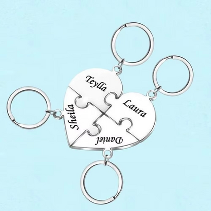 Union™ - Personalized Family Puzzle Keychain