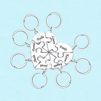 Union™ - Personalized Family Puzzle Keychain