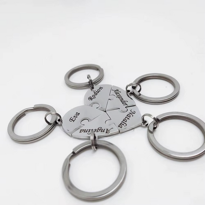 Union™ - Personalized Family Puzzle Keychain